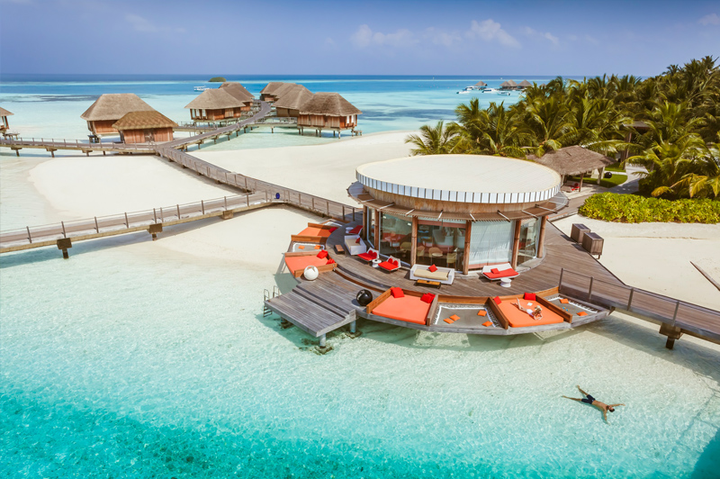 Home of happiness in the Maldives at the all-inclusive Club Med Kani. Image: Club Med