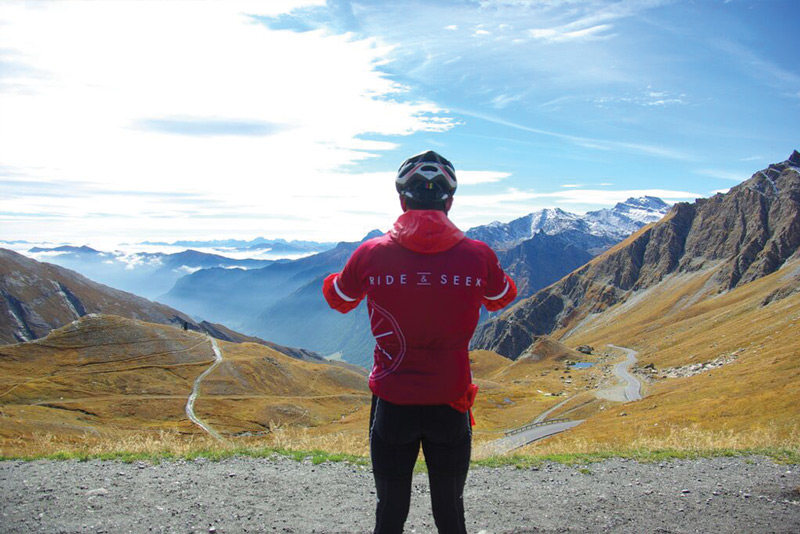 Col Agnel, the mountain pass in the Cottian Alps on the French and Italian boarder. Image courtesty of Ride & Seek.
