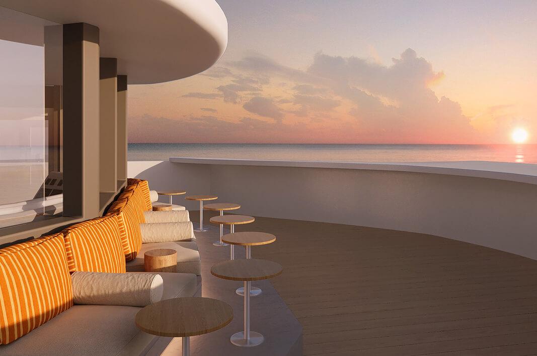 Sunset Lounge onboard Paspaley by PONANT luxury cruise
