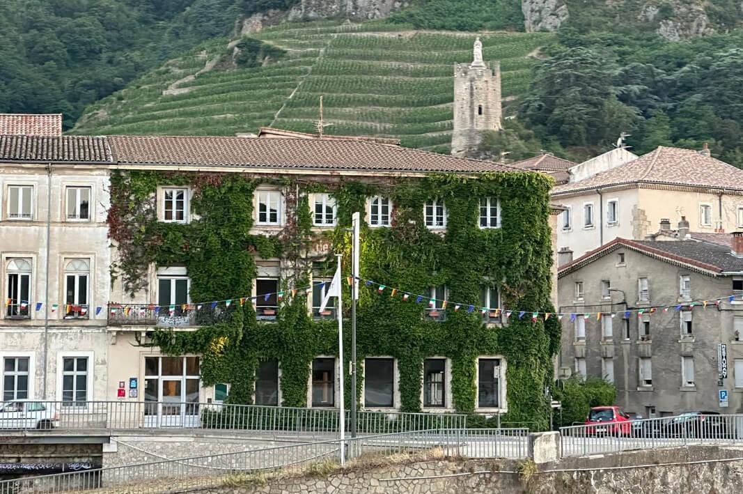 French villages captured from Scenic Sapphire luxury river cruise balcony