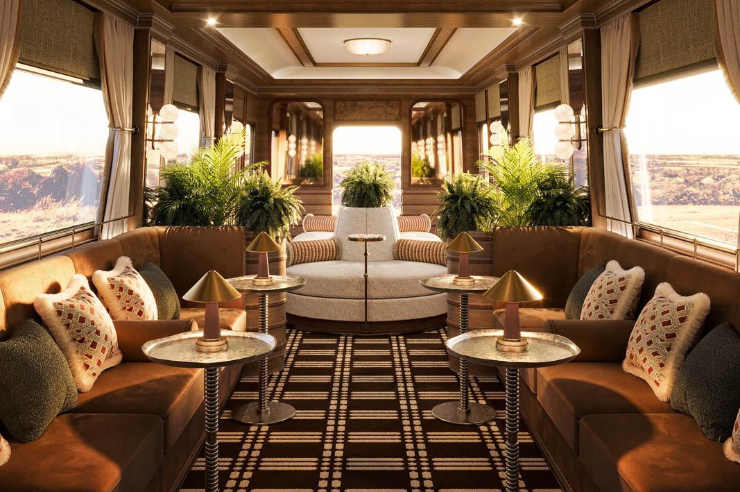 The Britannic Explorer luxury train, Observation Car.