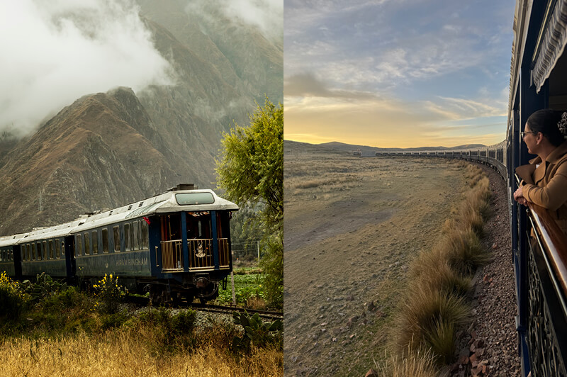 Hiram Bingham luxury train Peru