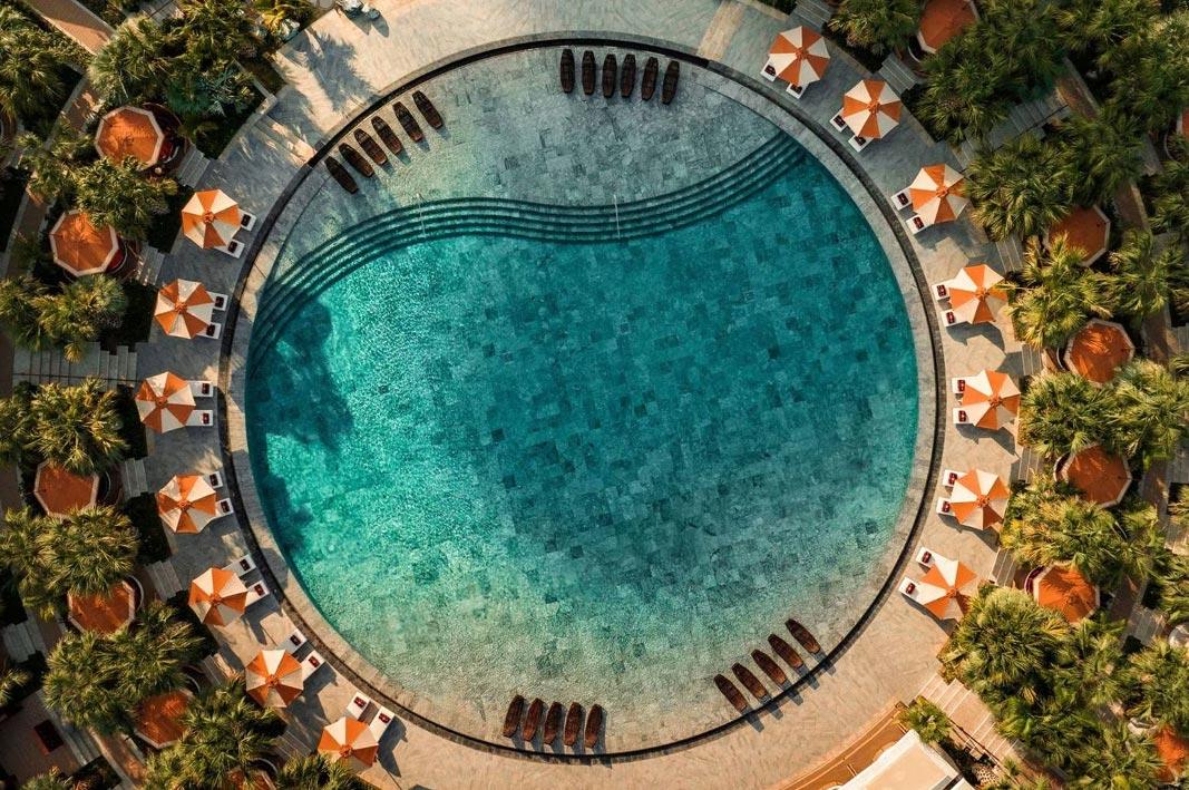 Jumeirah's Marsa Al Arab pool, Dubai.