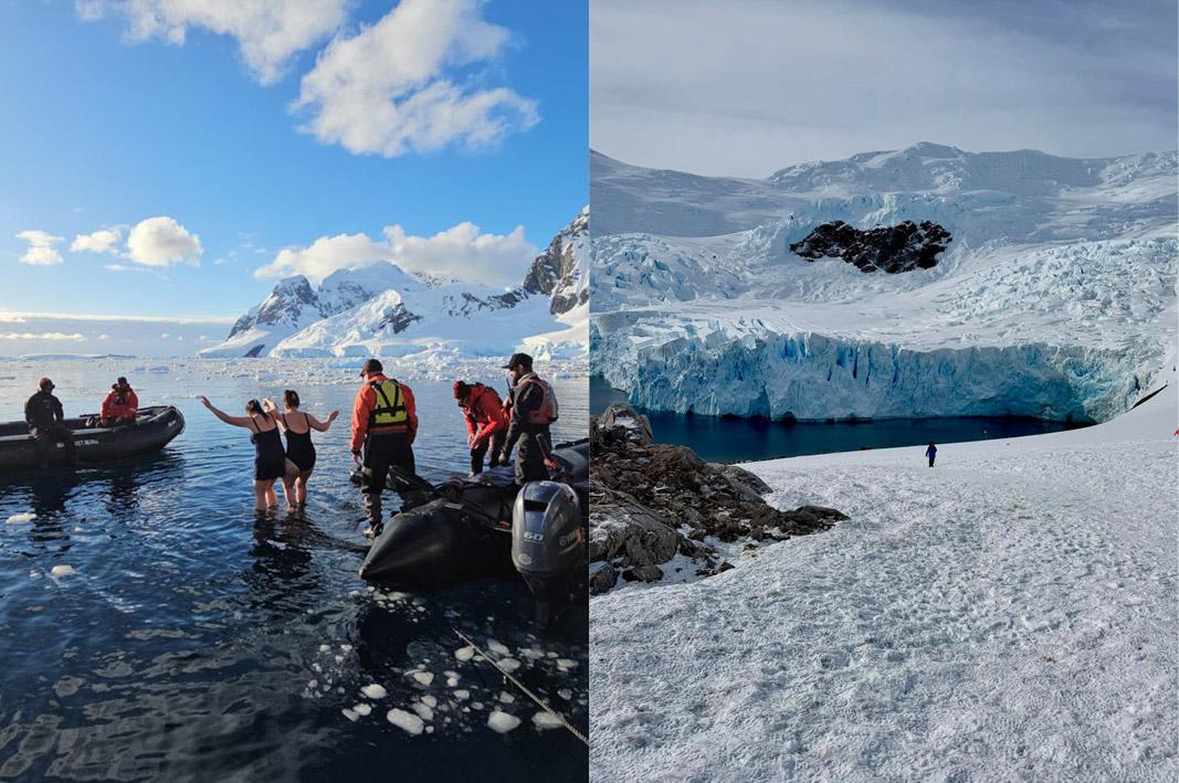 Aurora Expeditions luxury cruises polar plunge