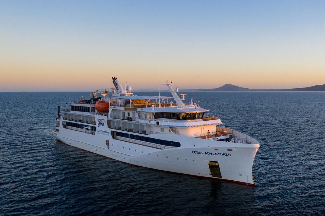 The Coral Adventurer is purpose-built for expedition cruising