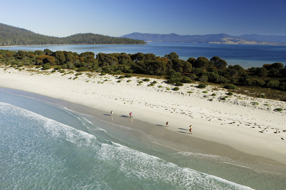 Reidle Beach, Maria Island. Image courtesy of The Maria Island Walk.