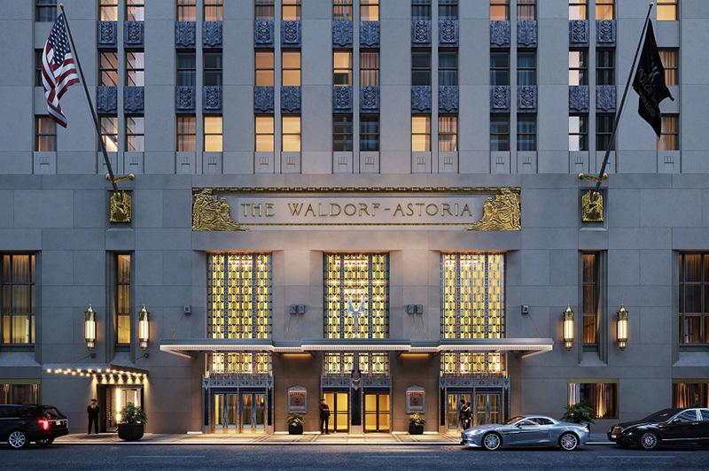 Waldorf Astoria luxury hotel New York