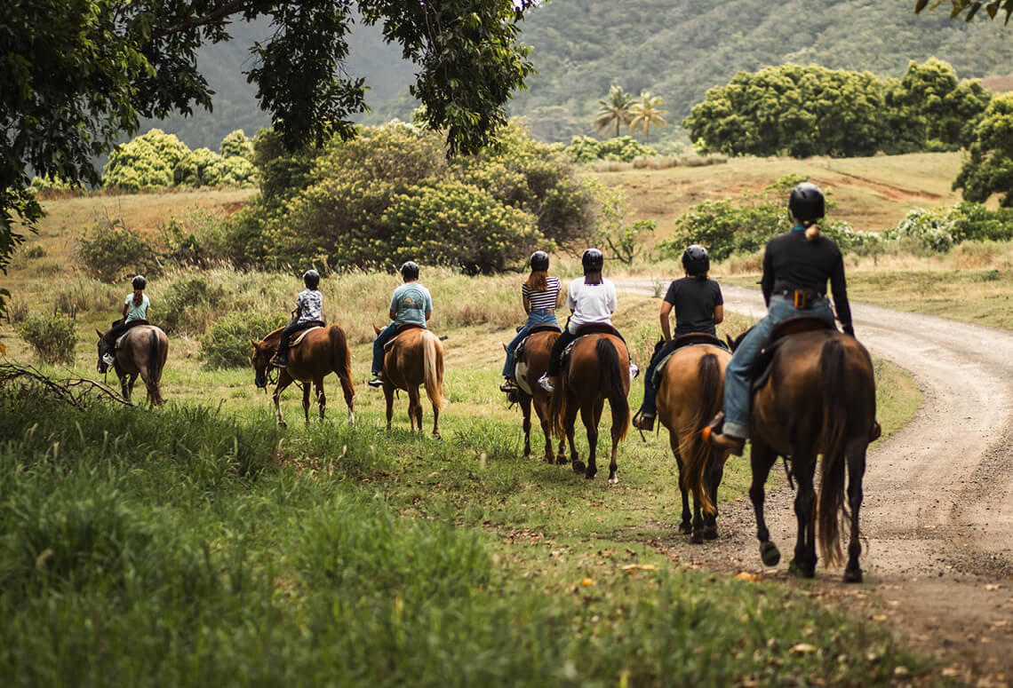 Hawaii O'ahu Kualoa Ranch Horseback Tour