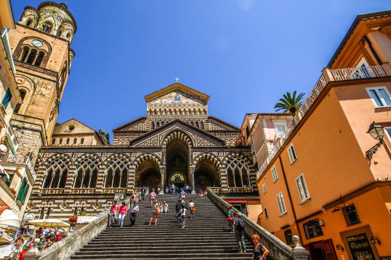 The ornate Amalfi Cathedral. Image: Getty