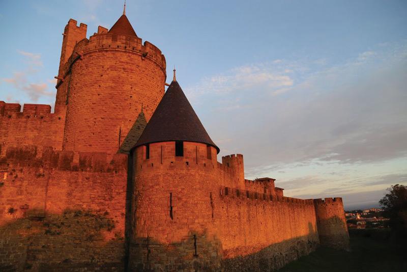 Medieval citadel, Carcassonne, in Languedoc, France. Image courtesy of Ride & Seek.