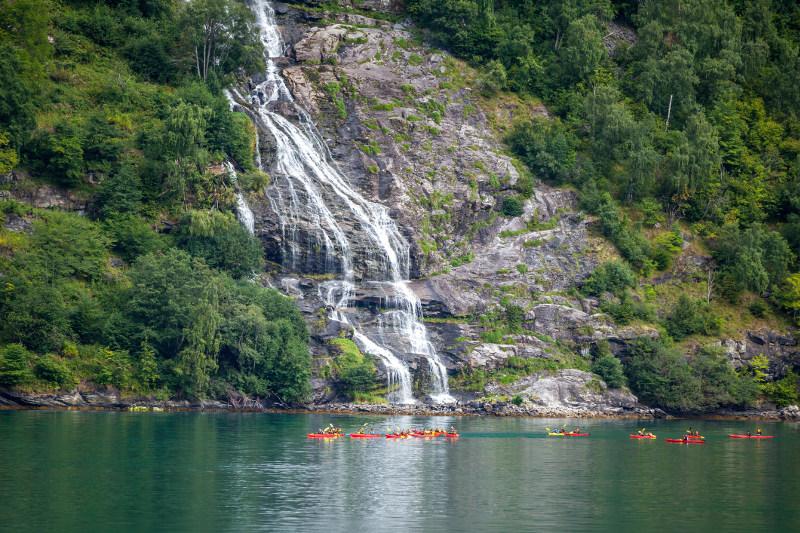 Paddle the fjords in a kayak