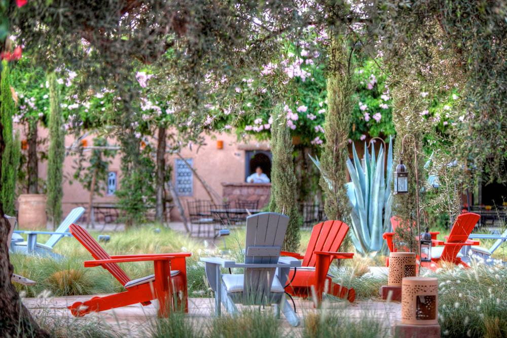 This image: The gardens of Beldi Country Club, Morocco.