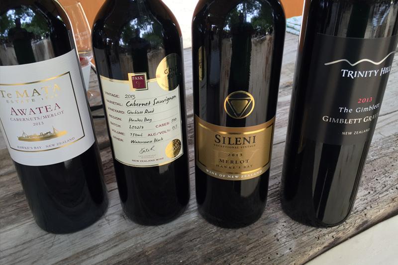 Just a small taste of the supurb wines from the Hawke