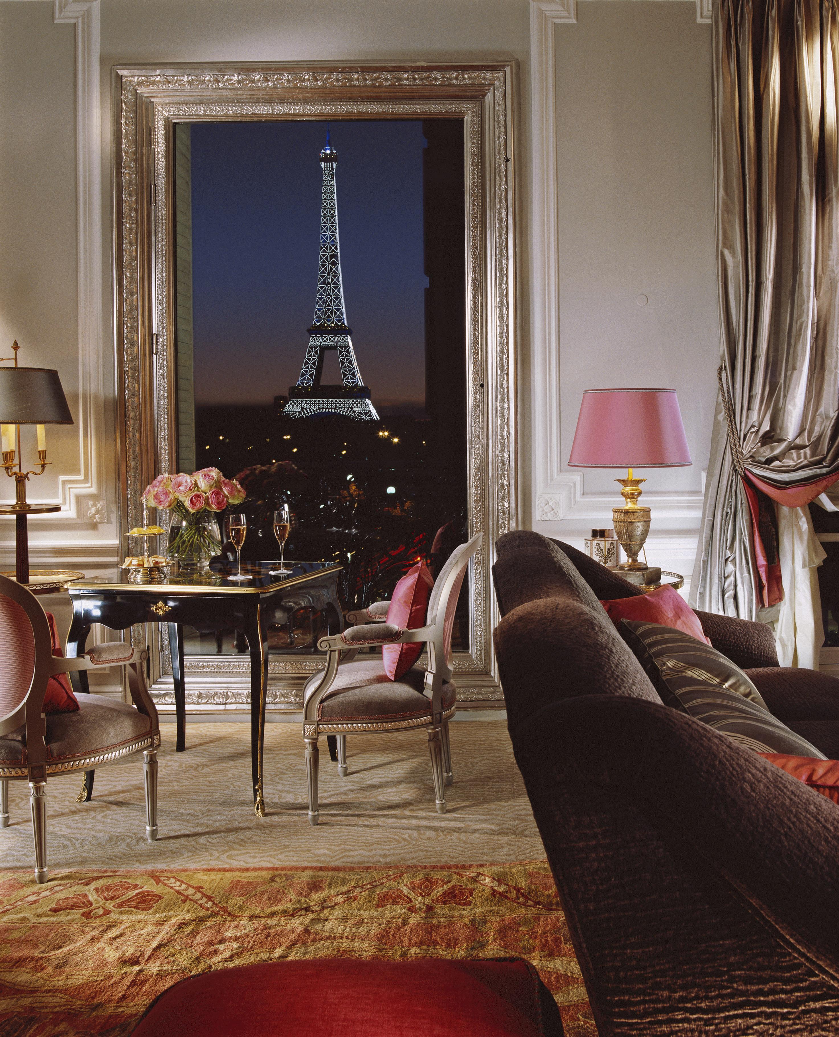 This image: View from an Eiffel Suite at the Hôtel Plaza Athénée.