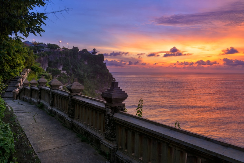 The view from the famous Uluwatu temple (Getty Images).