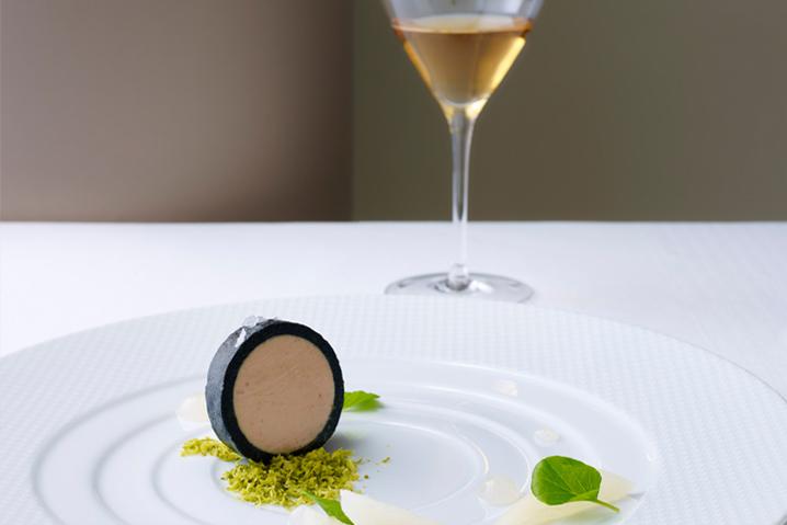 Your Thomas Keller starter: Terrine of Moutarde Duck Foie Gras. Image: Seabourn