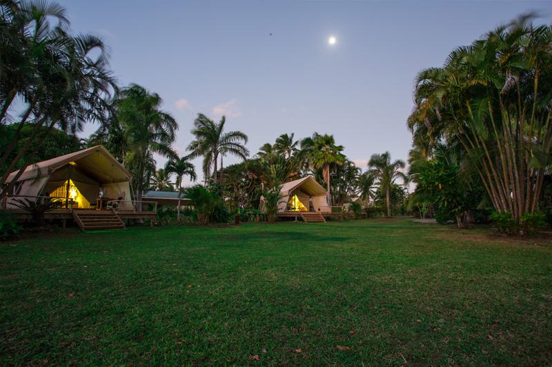 Situated on a sprawling property looking out over Rarotonga's stunning hinterland, Ikurangi Eco Retreat offers an alternative to lagoon-side stays. Image courtesy of Ikurangi Eco Retreat.