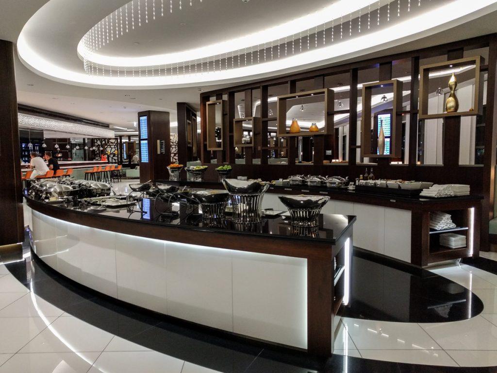 buffett abu dhabi airport business check in area buffet