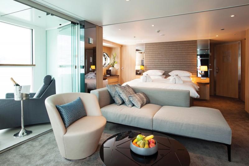 Panorama Suite on board a Scenic Space-Ship. Image: Scenic